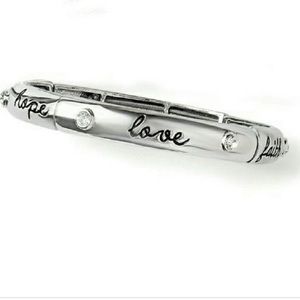 Faith, hope & love bracelet